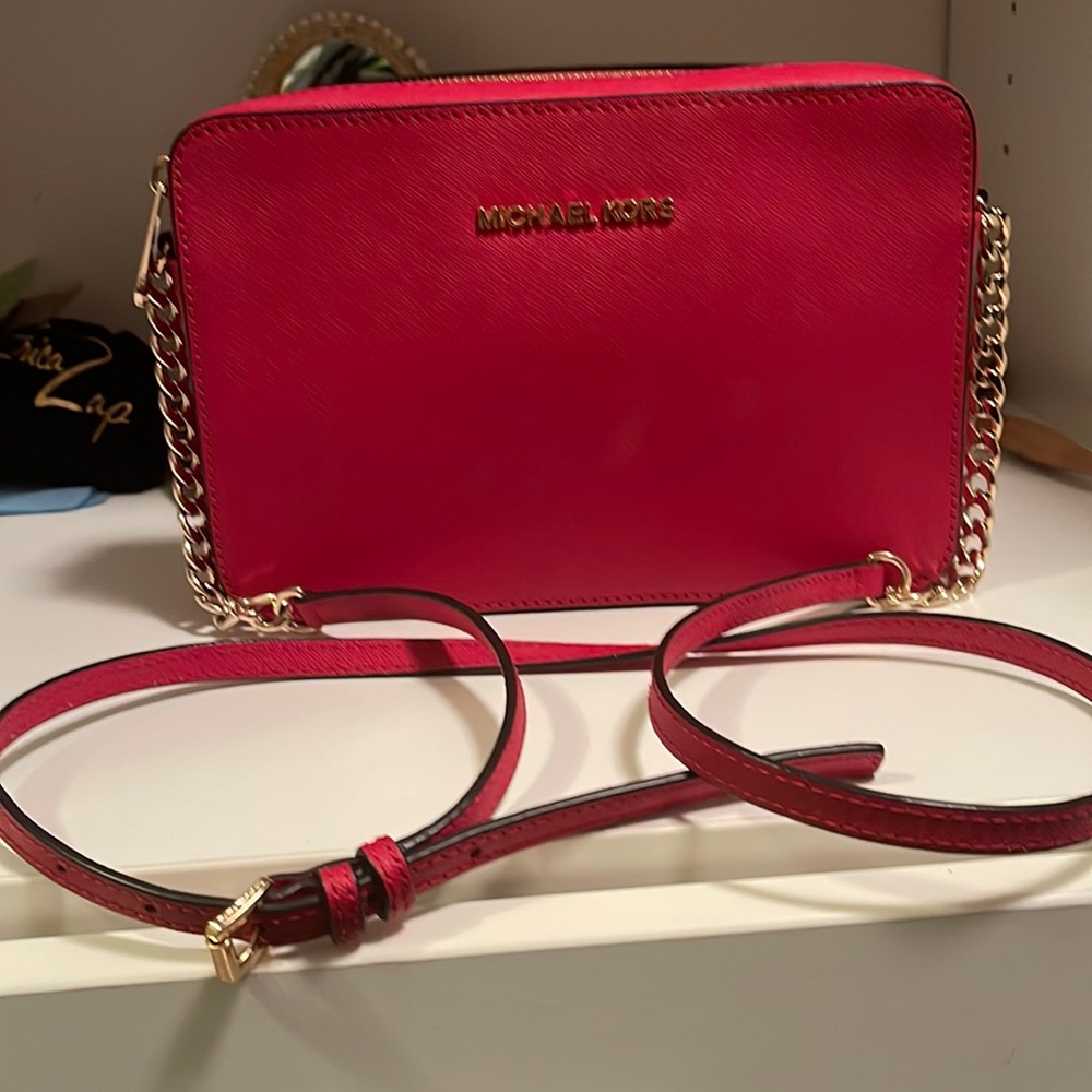 Michael Kors LeatherJet East coast crossbody bag